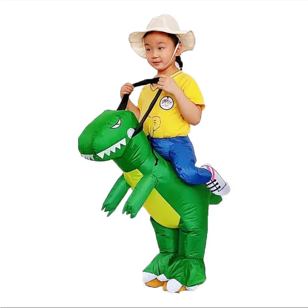 Costume Child Unisex Boy Girl Inflatable Dinosaur Cosplay Kids M (4-6 years old